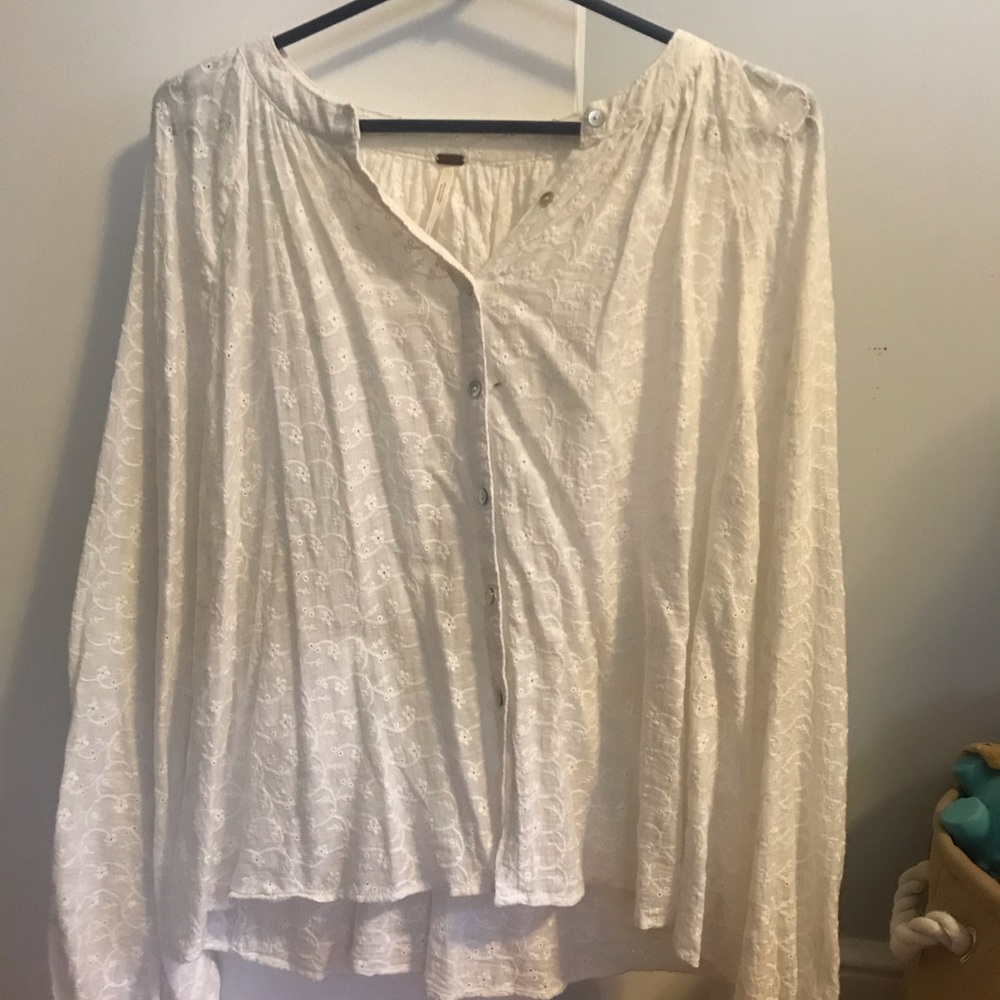 Free people embroidered long sleeve
